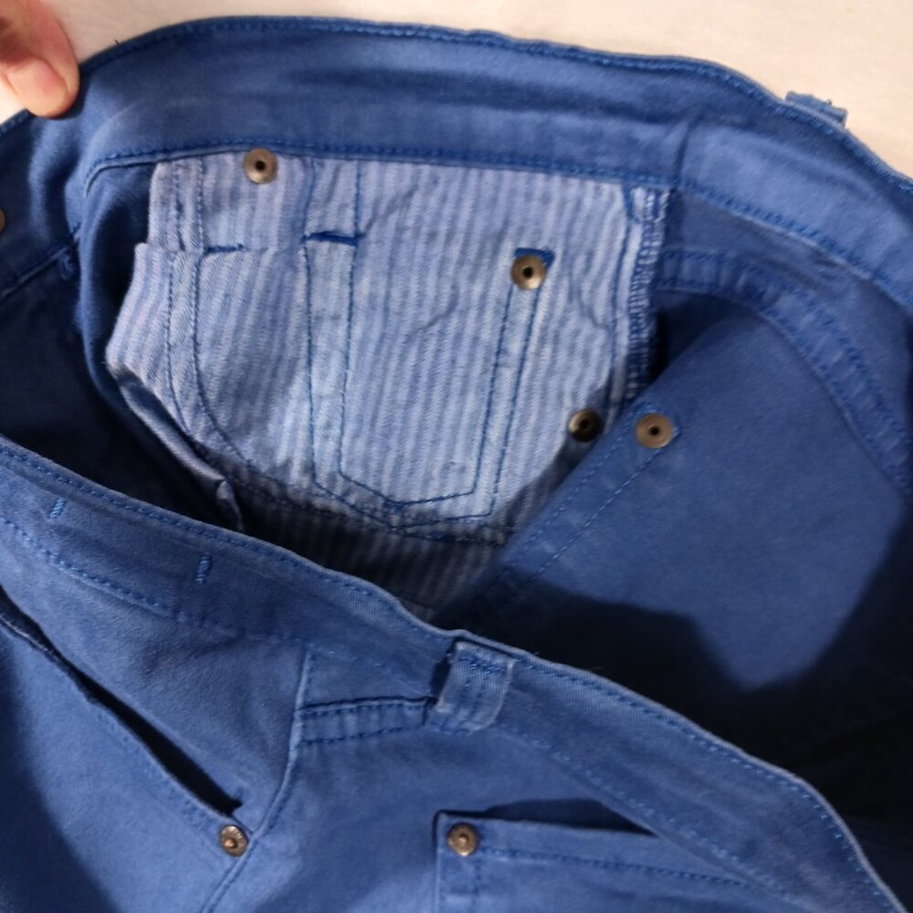 James Jeans, Royal Blue "Twiggy" Jeans, Size 29, Low to Mid Rise (8.5"), Ankle - Picture 8 of 13